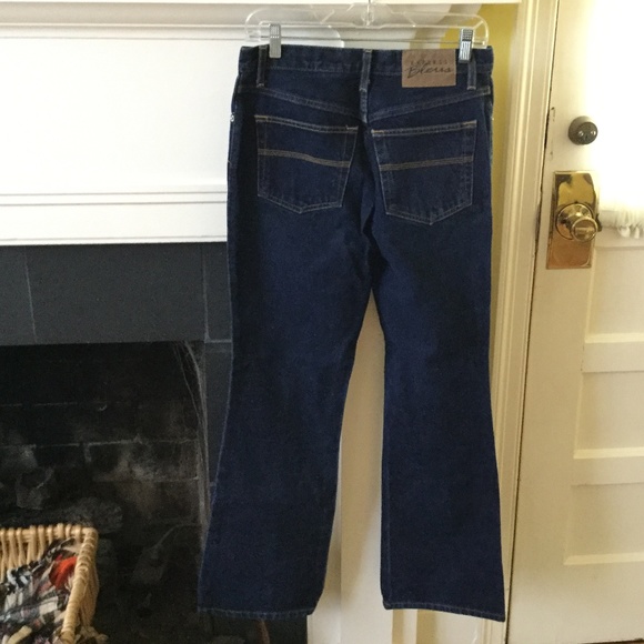 Vintage 90s Y2K Express Moda Flare Dark Jeans - Size 5/6 - Picture 2 of 8